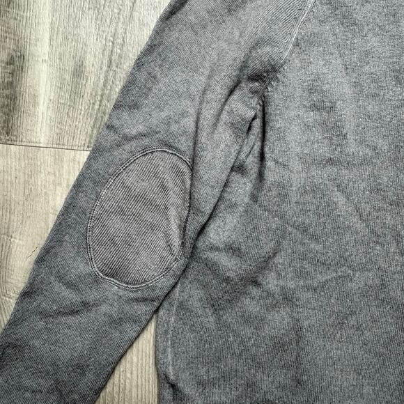 Vintage Pendleton Women’s Gray Wool Sweater Elbow Patches Size XS - Picture 3 of 4